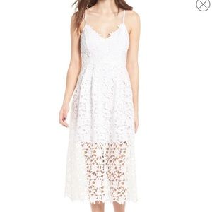 Astr the Label White Midi Dress